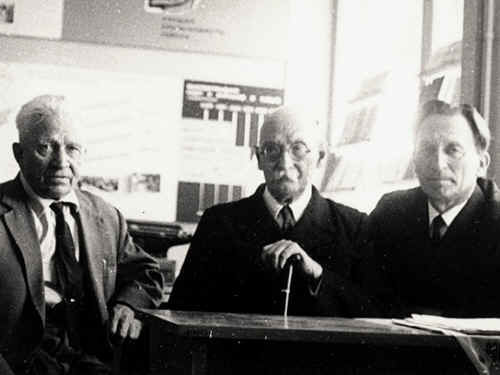 "Слева направо: Ловыгин А.Ф., Минин В.В., Чекменев А.Ф. Фото 1967 г."