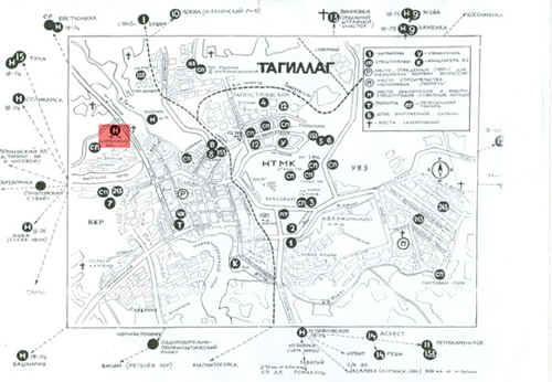 Карта Тагиллага