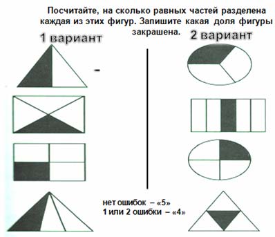 Доли 3 класс карточки с заданиями