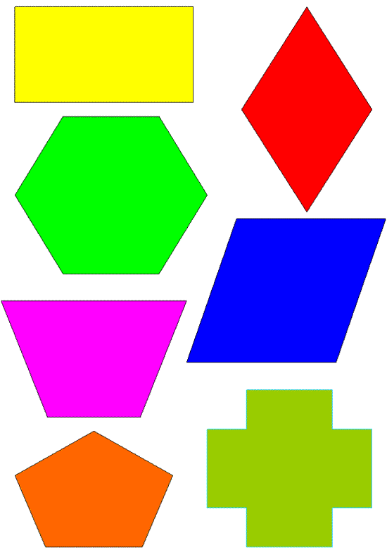 Геометрические фигуры цветные для детей картинки распечатать