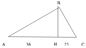 Треугольник abc tg a 1 5