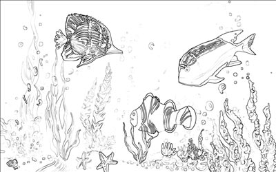 Как нарисовать Кита поэтапно | Простой урок рисования акварелью | Рисуем подводный мир красками