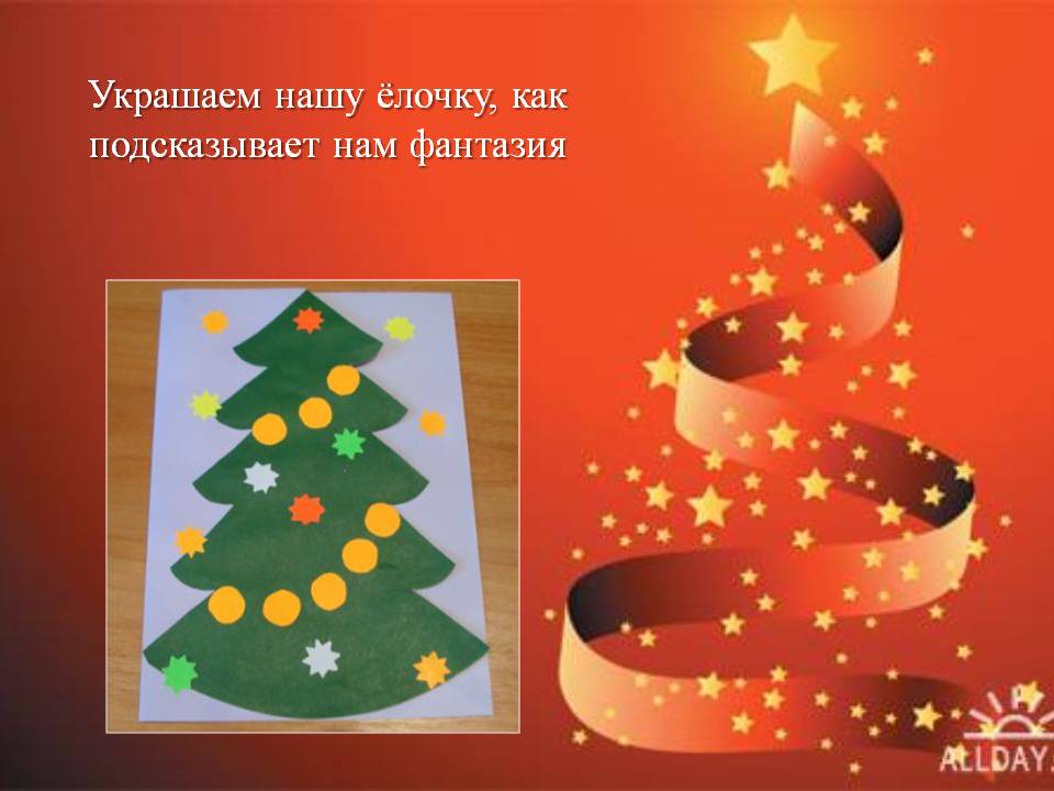 Новогодняя открытка Ёлочка