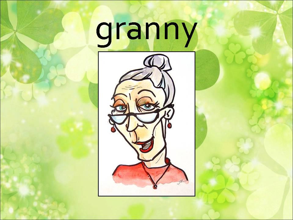 Слова на языке бабушек. Бабушка на английском. Карточка grandmother. По английскому языку бабушка. Grandmother карточки для детей.
