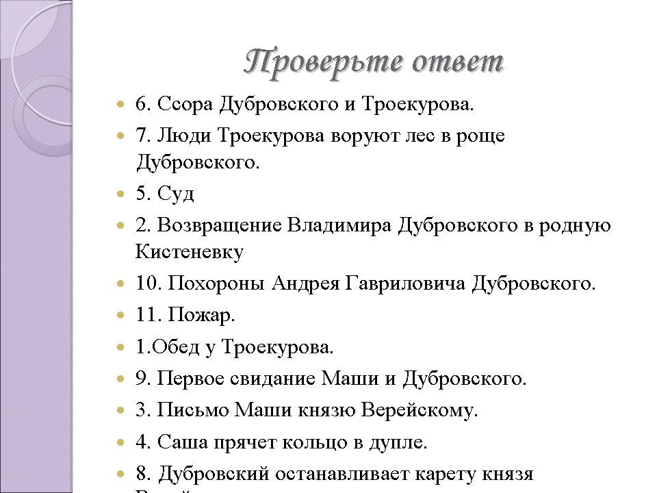 Вывод Сочинения Дубровский 6 Класс