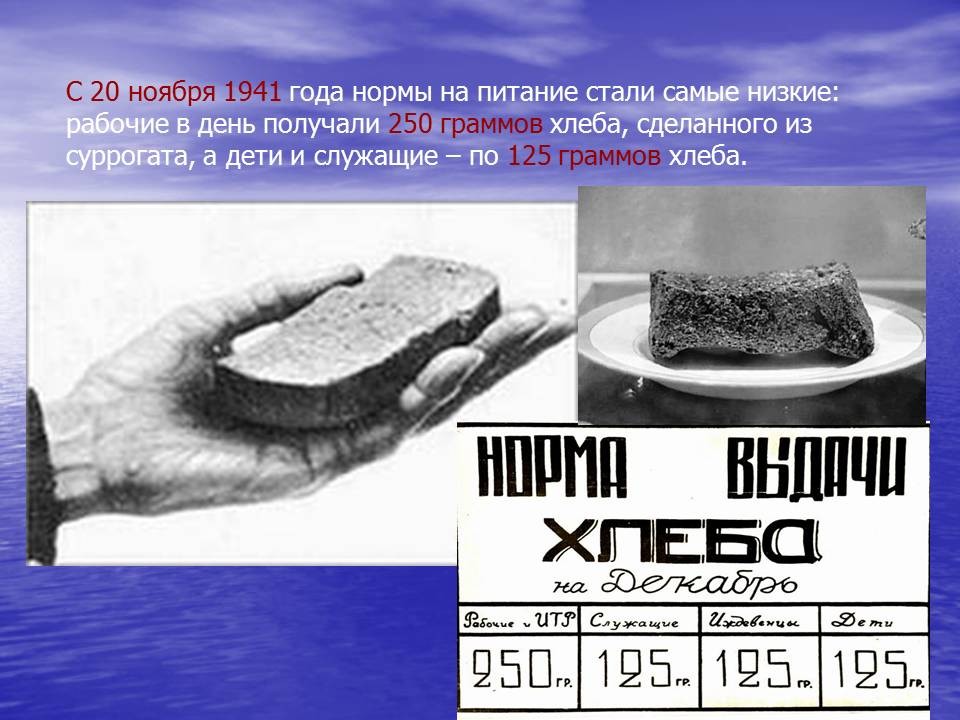 Блокада сколько грамм хлеба. Блокада Ленинграда 250 грамм хлеба. 125 Грамм хлеба в блокадном Ленинграде. 250 Граммов хлеба в день. Хлеб 1941 года.