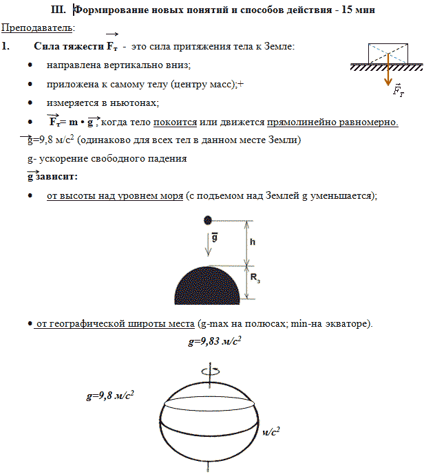Законы гравитации и физика