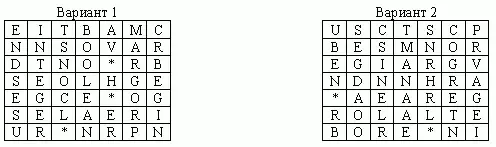 Сканворды(два варианта)