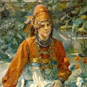 Портрет учительницы-мордовки