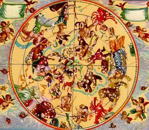 Рис.2. Старинная звездная карта