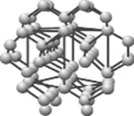 Рис.14 Кристаллическая решетка алмаза